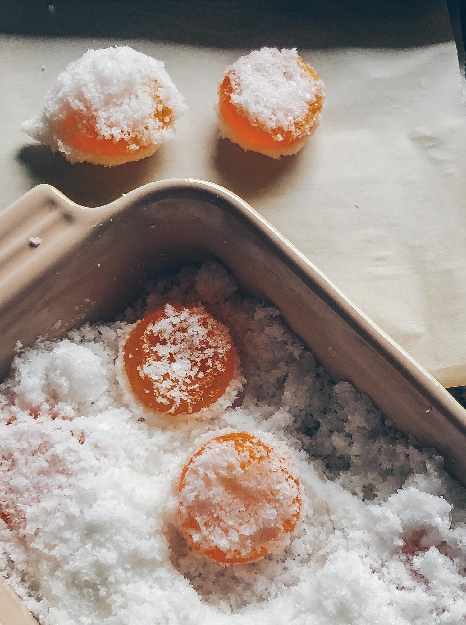 Salt cured egg yolks 18