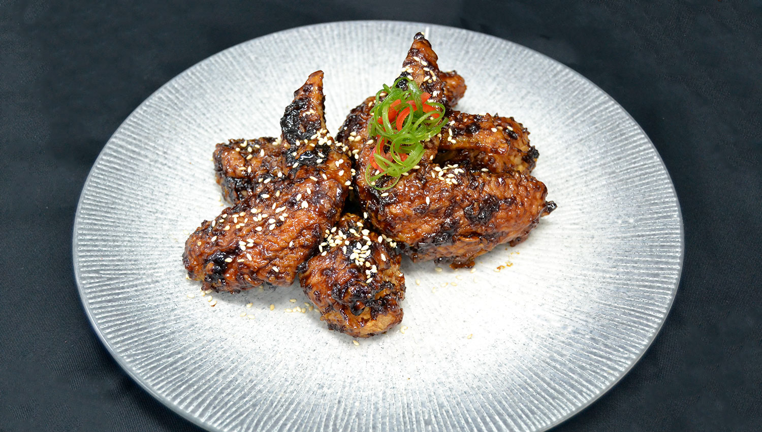 Spicy teriyaki chicken wings