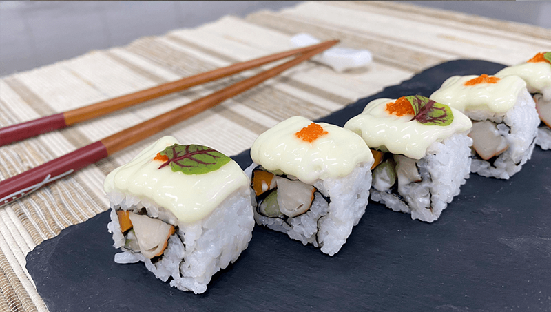 Thumbnail garlic truffle mayo sushi