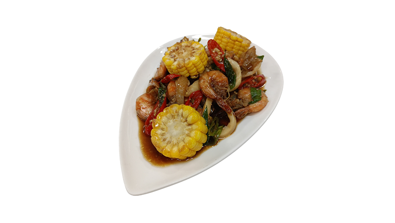 Thumbnail resep mix seafood lada hitam